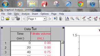 Graphing Two lines on a graph using Graphical Analysis Software [upl. by Treharne]