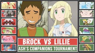 BROCK vs LILLIE  Ashs Companions Tournament Battle 3 [upl. by Retniw]