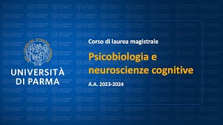 Psicobiologia e neuroscienze cognitive AA 202324 [upl. by Gamages]