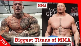 Biggest Titans in MMA  Martyn Ford Brock Lesnar [upl. by Zetrac]