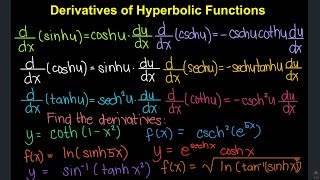 Derivative of Hyperbolic Functions TagalogFilipino Math [upl. by Yrovi]