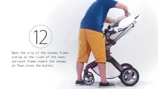 New version Hot Mom stroller steps of installingampfolding [upl. by Okika]