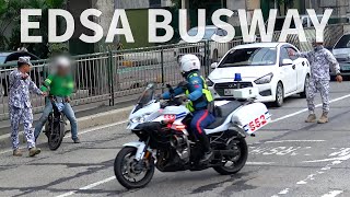 EDSA Busway enforcement from SAICT [upl. by Francisco]