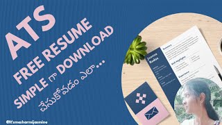 ATS free resume ని simple గా ఇలా download చేస్కోండి  ATS free resume simple download sharmijasmine [upl. by Ayokahs259]