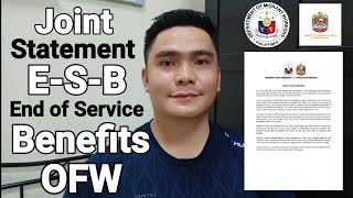 END OF SERVICE BENEFITS PHILIPPINE AND UAE JOINT STATEMENT  DMW  OFW BENEFITS [upl. by Ilrac71]