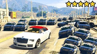 SURVIVRE LE PLUS LONGTEMPS AVEC 5 ETOILES SUR GTA 5 [upl. by Eixel]