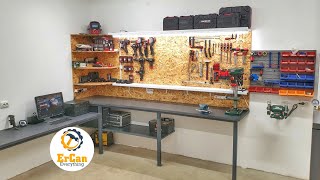 DIY Dream Workshop Garage  Transforming an old room into a Man Cave with using Parkside Tools [upl. by Ayrotal]