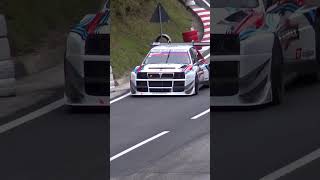 Lancia Delta HF Integrale hillclimb monster backfire turbo [upl. by Allegra]