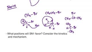 Nucleophilic Substitution and Elimination Course Lesson 4  Leaving Group Position [upl. by Hoashis]