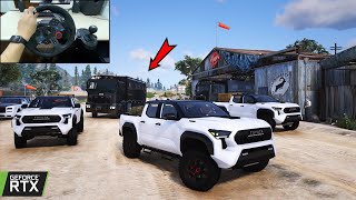 Transporting Special Package with MAFIA CONVOY in GTA 5  2024 Toyota Tacoma TRD Pro CONVOY Gameplay [upl. by Emmuela]