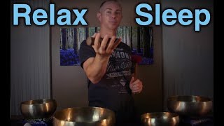 Qi Gong Relaxation Meditation  Healing Sleep ASMR  Tibetan Singing Bowls [upl. by Anastase875]