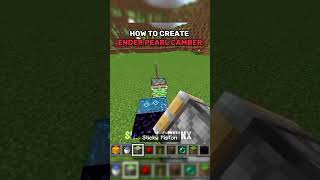 How to create an ender pearl chamber minecraft redstoneminecraft shorts viral [upl. by Tamarah]