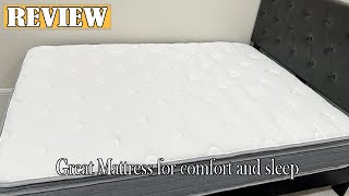 Sweetnight 12 inch Hybrid Mattress Review  Great Mattress for comfort and sleep 2024 [upl. by Conard]