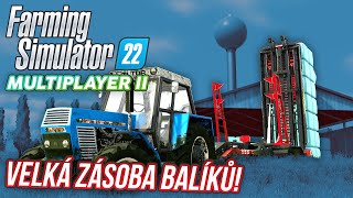 VELKÁ ZÁSOBA BALÍKŮ  Farming Simulator 22 Multiplayer S02 19 [upl. by Dita]