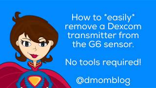 Removing Dexcom G6 Transmitter [upl. by Cerelly102]