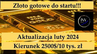 Złoto  prognoza aktualizacja luty 2024 Czy wzrośnie do 10 tys zł Czy inwestować w złoto [upl. by Llamaj]