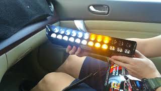 Flash Light Police Warning Lamp Strobe Dash Emergency Interior Windshield [upl. by Marijn325]