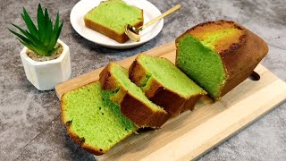 Pandan Pound Cake Recipe  Very fragrant very soft amp moist amp delicious [upl. by Nynahs]