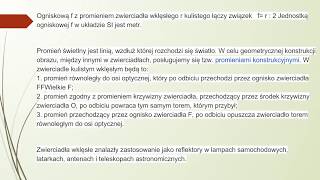 Ognisko i ogniskowa zwierciadła wklęsłego [upl. by Demetrius]