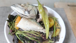 SIMPLE FISH RECIPE WITH CAMOTE TOPS  Lees KitChen [upl. by Norahc]