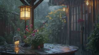 Relaxing Rain in the Garden 🌳  Deep Sleep instantly with the sound of pouring rain 🌧️ [upl. by Kern]