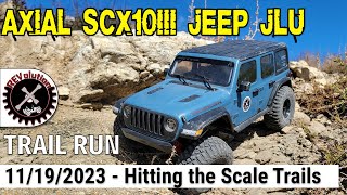 Axial SCX10III Jeep JLU  Trail Run  11192023 [upl. by Bigelow88]