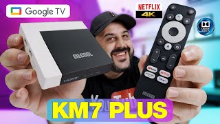 Primeiro TV BOX com GOOGLE TV e 16GB  Mecool KM7 PLUS [upl. by Depoliti]