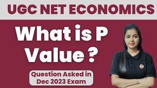 What is P Value in Statistics in Hindi  Ugc Net Economics [upl. by Tireb]