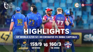 ILT20 S2  हिंदी  HIGHLIGHTS  David Warner और Nicholas Pooran  DC vs MIE  T20  20th Jan [upl. by Shannon]