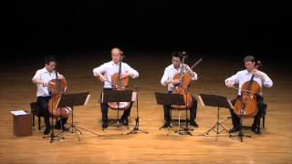 Monteverdi  Pur Ti Miro for cello quartet  The 4cellists [upl. by Rezal]