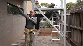 Low Cost DIY Scaffold  Assembly guide  Free Plans [upl. by Rolfston]