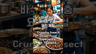 태국 거리 바삭한 곤충 요리 Crunchy Insect Street Food Experience in Thailand 곤충 [upl. by Mcnalley]