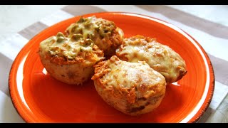 PAPAS RELLENAS EN AIR FRYER SUPER FÁCILES [upl. by Wilhide]