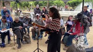 Turkish singing workshop at the 2024 San Francisco Free Folk Festival [upl. by Ehcram]