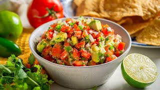 Pico de Gallo Recipe with Avocado [upl. by Renell51]