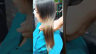 Smoothing plus nanoplastia treatment  hair transformation  shorts [upl. by Ellednahc]