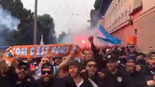 CORTÈGE DES ULTRAS  SALZBOURG VS OM [upl. by Nytsirk774]