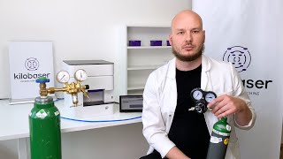 How to connect a gas supply to Kilobaser [upl. by Wiedmann]