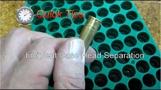 Reloading Essentials How to spot a potential case head separation [upl. by Motch]