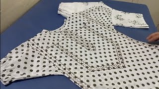 New Style Baggy Shirt for Baby Girl Top Cutting Stitching and Designing Easy Method [upl. by Erme]