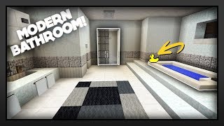 Minecraft  How To Make A Modern Bathroom [upl. by Piegari]