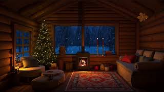 Blizzard Outside Cozy Inside  Crackling Fireplace amp Winter Winds [upl. by Nnylrac]