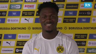 DanAxel Zagadou über BVBComeback und Vertragsverlängerung [upl. by Niledam]