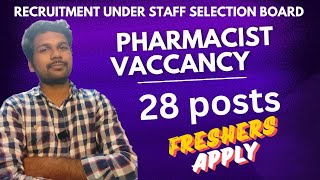 Govt Pharmacist Vaccancy 28 Posts  AP Pharmacist Vaccancy govtpharmacist pharmacyjobs [upl. by Plafker834]