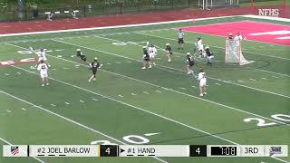 CIAC Class M Boys Lacrosse State Championship  Daniel Hand 5 Joel Barlow 4 [upl. by Obau179]