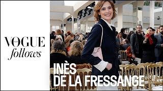 24h avec Inès de la Fressange pendant la Fashion Week  Vogue Paris [upl. by Lapotin]