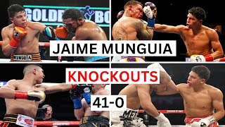 Jaime Munguia 410 Knockouts amp Highlights [upl. by Mapel]