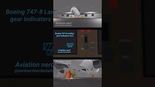 ✈️Boeing 747 Landing gear indicators test in blender [upl. by Ayal]