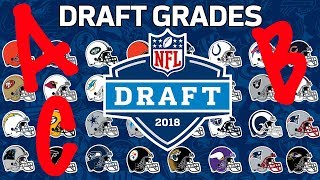 Every Teams 2018 NFL Draft Grade  NFL [upl. by Rolfston440]