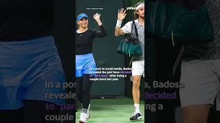 Stefanos Tsitsipas and Paula Badosa announce separation  shorts yahooaustralia [upl. by Berner520]